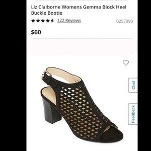 Liz Claiborne Gamma Black Heals | size 8 |